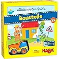 HABA 305211 - Meine ersten Spiele – Baustelle, kooperatives Memospiel mit Kullerbü-Fahrzeug und Vorlesegeschichte, Spiel ab 2