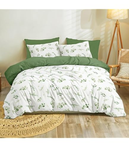 Copripiumino Matrimoniale 260x240 cm Fiori Bianchi Come
