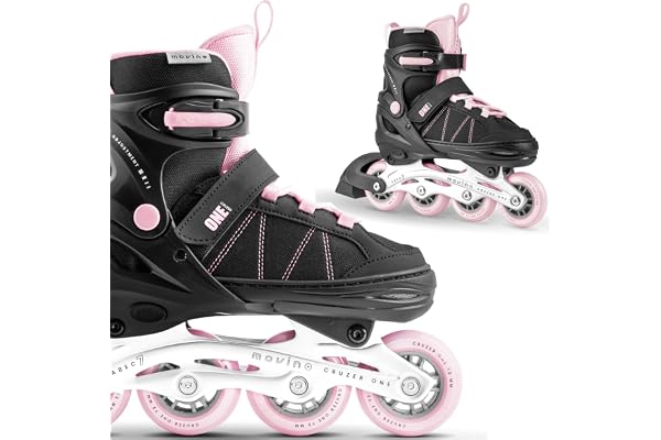 Movino Cruzer One | Rollers en Ligne Réglables | Roller Enfant Fille Garcon | Patin A Roulette