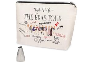 WKPBJX Personalised Makeup Bag, TS Cosmetic Bag Music Lover Makeup Bag with Metal Zipper, Music Fan Make Up Bag Album Name Makeup Bag Small, Make Up Bag for Music Lover Fan (Colorful)