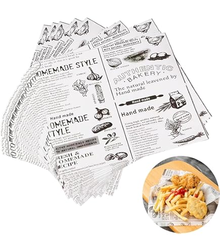 MORAINJAY Backpapier 100 Blätter - Umweltfreundliches Wachspapier 30x30cm