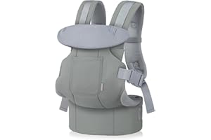 GAGAKU Marsupio Neonati Ergonomico, Marsupio Neonato da 0 a 36 mesi, Porta Bebè, facile da indossare viso in faccia in avanti e indietro da indossare per bambini - Verde Chiaro