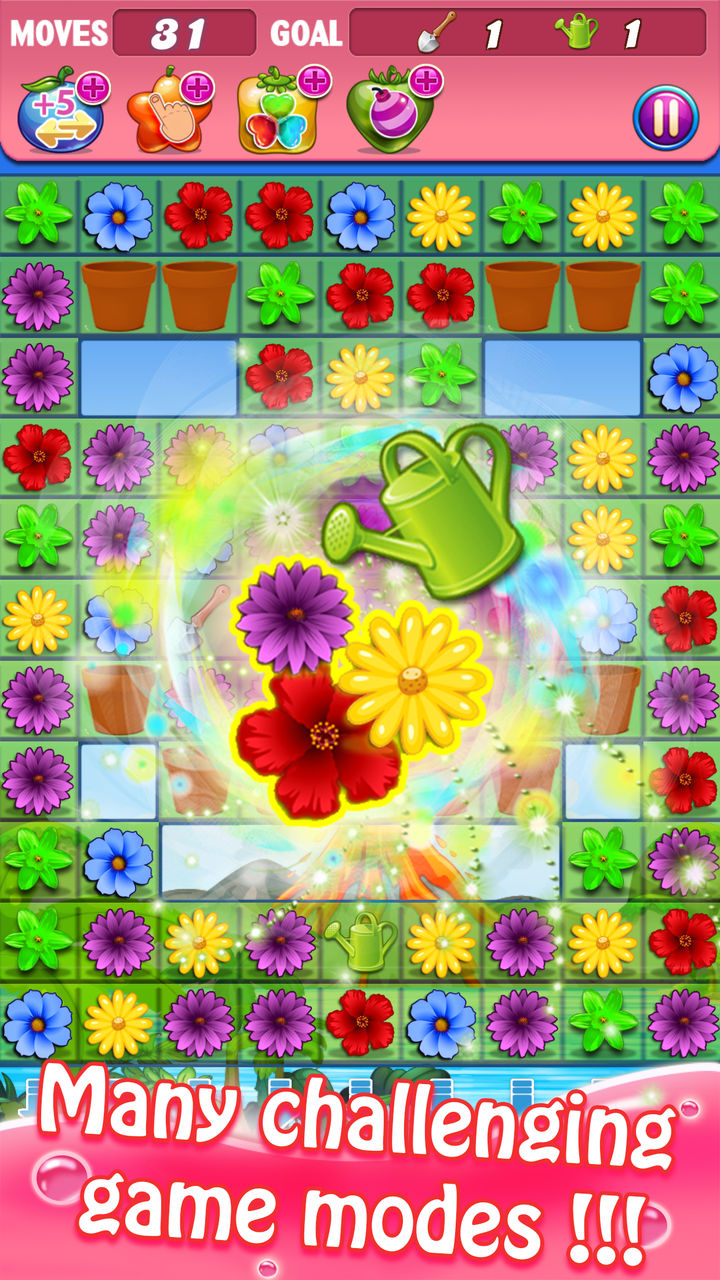 Blossom Swap Flower Garden Match 3 Free Games! Blast, Pop to make
