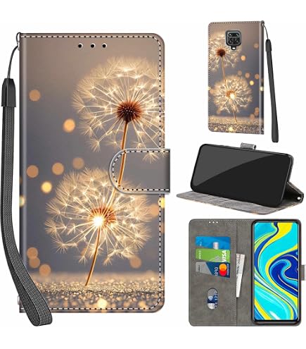 Handyhülle Für Xiaomi Redmi Note 9S/9 Pro/9 Pro Max - Flip-Hülle Mit Magnet, 3 Kartenfächern & Standfunktion (Katze)