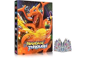 Egmelos Sammelkarten Album, Sammelalbum mit niedlichem Cartoon-Muster, Sammelalbum Album Kompatibel Diverse Karten, Karten Album Buch umfasst 30 Seiten und fasst bis zu 240 Karten