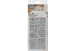 Stampers Anonymous Tim Holtz Layered Stencil 4.125"X8.5"-Burlap