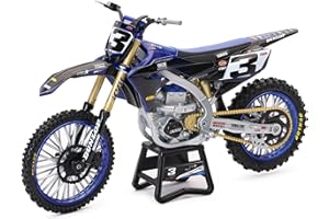 NewRay Miniature Yamaha YZF 450 Star Racing Eli Tomac N°3-Une Réplique Fidèle Et Détaillée De La Moto De Motocross du Champion Américain-3 Ans Et Plus, 58323, Multicouleur, 1/12