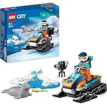 LEGO 60376 City Skuter śnieżny badacza Arktyki, zabawka do budowy
