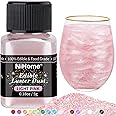 NiHome Edible Luster Dust Glitter Powder Metallic Food Decorating Sprinkle Glimmery Brew Dust for Drink Wine Beverage Cake Dessert Home Bakery Restaurant Vegan Allergen-Free (Light Pink, 5g/0.18oz)