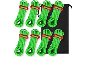 JTENG abspannseile abspannleine zeltseil mit Einem Aluminiumteller Reflektierendem Ø 4mm Länge 400mm spannseile Leuchtend Spannschnur für Zelt Camping