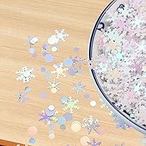 Illustration De Noël Avec Divers Petits Flocons De Neige Sur Fond