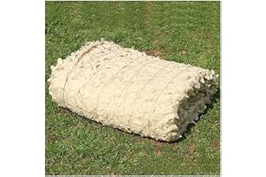 DLLY Tarnnetze Jagd, Camouflage Netz Bulk-Rollen, Für Militär, Jagd, Terrassendekoration, Sonnenschutz, Anpassbare Beige Sonnenschutz Tarnnetze, Sichtschutz