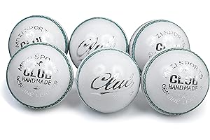 Mozi Sports® Cricketbälle für Kinder, Leder, 135 g, 6 Stück