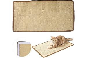 Nivofu Klösmatta för katt, 60 x 30 cm – klösbräda, kattvägg med hörnskydd och premium 3 m lim – självhäftande kattklösbrädor