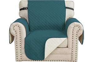 CYCMACO Sofa Cover 1-Seater 100% Waterproof, Removable Armchair Cover With Armrests, Sofa Cover Scratch-Resistant Non-slip, S