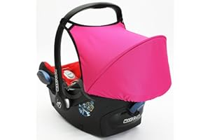 TIRRITO Hood fits Maxi COSI CABRIOFIX Showerproof Sunshade Canopy (hot Pink)