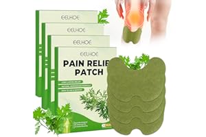 Foreverup 40Pcs Pain Relief Patches,Knee Pain Relief Patches Kit,Wellknee Pain Relief Patch Wormwood Herbal Knee Patches for Arthritis,Relieves Muscle Soreness in Knee,Shoulder,Neck