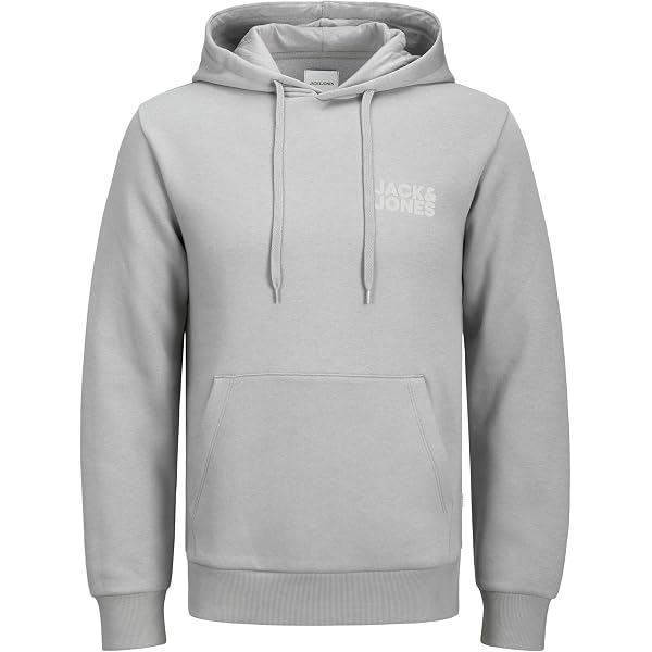 JACK & JONES Herren Jcotriangle Sweat Hood Sn Hoodie - Weit Geschnitten, 50% Polyester, 50% Baumwolle