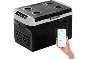 ‎EUHOMY EUHOMY 21L Kompressor Kühlbox -20℃~20℃, 12V Auto-Kühlschrank, Tragbarer Gefrierschrank 12/24V DC 220-240V AC, mit APP-Steuerung für Camping, Reisen, LKW, Haus