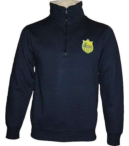 Sweat à Capuche Officiel FC Nantes - Taille Enfant - Coton/ Polyester - Pour Supporter Canari