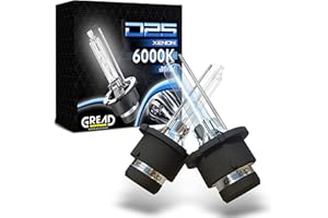Gread D2S Xenon Burner 2 pezzi - 6000k 35W - per fari allo xeno con precisione e lunga durata bianco