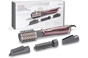 BaByliss AS960E brosse soufflante et fer à lisser Brosse soufflante à air Chaud À chaleur Or Rose 1000 W 2,25 m