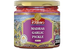 TRULY INDIAN Ajo en vinagre, Madrás - 200 gr