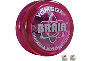 Yomega The Original Brain - Yoyo Professionale per Bambini e Principianti, Risposta reattiva Automatica Yo Yo Migliore per Fare acrobazie Incluso di Ben 2 Corde Extra (Rosa)