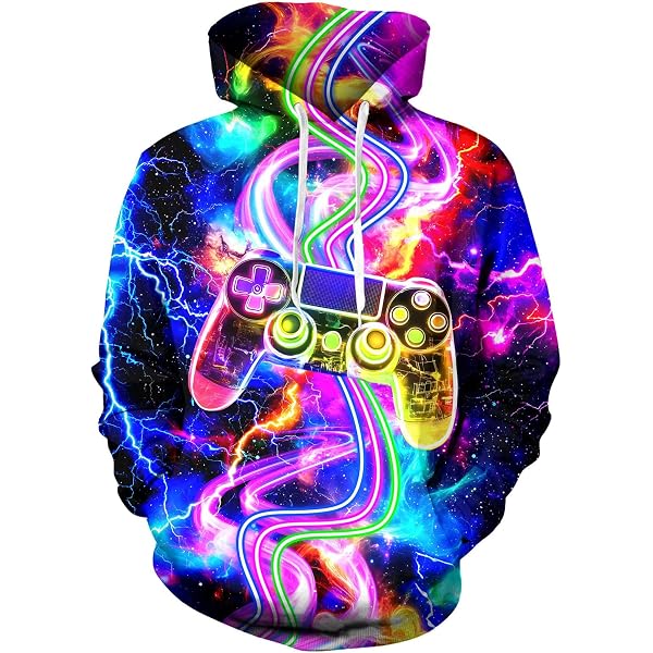 Sweat à Capuche Polaire 3D Imprimé Fantaisie – Homme & Femme, Doublure Chaude, Style Graphique Fun Pour Hiver
