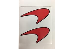 SBD Decals 2 McLaren Logo Swoosh Solo Die Cut Stickers