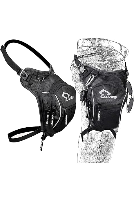Motorrad-Beintasche Verstellbar – Wasserdicht, 26x14 Cm, Für Radfahren, Wandern, Angeln