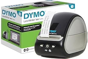 DYMO LabelWriter 550 Turbo Label Printer | Label Maker with High-Speed Direct Thermal Printing | Automatic Label Recognition | Prints Shipping Labels & More with USB/LAN Connectivity | UK 3 Pin Plug