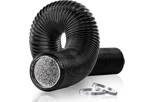 HG PLVTII frånluftsslang Ø 75 mm längd 3 m PVC aluminiumrör slang ventilationsslang