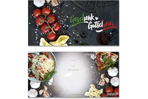 GESCHENKGUTSCHEINCOM BY POS-HAUER 100 hochwertige Gutscheinkarten für DIN-Lang Kuverts. Gutscheine für Italienische Restaurants Pizzeria. Vorderseite hochglänzend. G92010