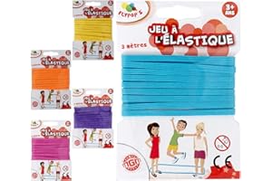 FLYPOP'S Gummibänder – 013585LIN – Farbe m – Polyester – Gummi – ab 3 Jahren, Orange, Gelb, Rosa, Violett, Blau E Mauve