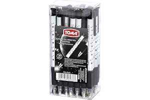 Dlugopis Toma Superfine czarny automat 30 sztuk