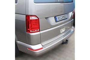 ‎RECAMBO RECAMBO Ladekantenschutz Edelstahl kompatibel für VW T6 | BJ ab 2015 - Hochglanz poliert, Chrom Look - Styling und Schutz für die Stoßstange
