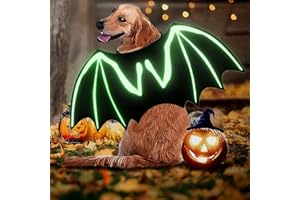 LIBRNTY LIBNRTY skrzydła nietoperza dla psa, kostium na Halloween dla psa, stopień dużego psa, kostium nietoperza, strój na Halloween, do dekoracji dużych średnich psów na cosplay