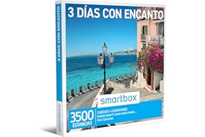 Smartbox - Caja Regalo 3 días con Encanto - Idea de Regalo - 1 o 2 Noches con Desayuno o 1 Noche con Cena, SPA o Bodega para 2