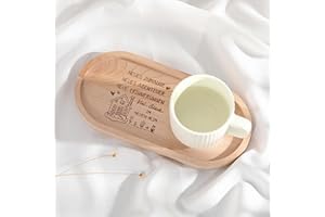 Hestya Einzugsgeschenk Holz Tablett mit Gravur Viel Glück im Neuen Zuhause Geschenk zum Hauseinzug Richtfest Hauskauf Umzug Hauseinweihung Geschenk für Neue Wohnung Freund Weihnachten(Neues Zuhause 1)