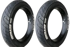 CICLI PUZONE 2 PEZZI COPERTONE KENDA KRAZE 20 X 4.00 20 X 4 1/4 PER BICI FAT BIKE BICICLETTA GOMMA STRADALE (NERO CON SCRITTA BIANCA)