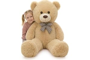 MaoGoLan Giant Teddy Bear Plush Toy - Ultra Soft & Cute Large Stuffed Animal 39 inches, Perfect for Baby Showers, Birthdays, Valentine’s Day Gifts (Kids, Couples, Family), Tan
