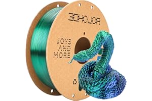 3DHoJor Silk PLA Filament 1.75mm Blue Green Dual Color PLA 3D Printer Filament 2 in 1 Coextrusion 1KG Spool(2.2lbs) 3D Printing Filament Dimensional Accuracy +/- 0.03mm Fits for Most FDM 3D Printers
