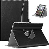 MoKo Universal Case for 7"- 8" iPad Mini/Samsung Galaxy Tab/Lenovo/Kindle Fire Tablet, Lightweight PU 360 Degree Rotatable Sh