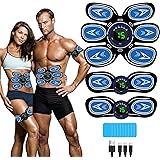 Elettrostimolatore Addominali, Elettrostimolatore Muscolare, Elettrostimolatore per Un Allenamento a Tutto Corpo, 6 modalità 