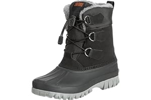 Lazura - Winter Stallschuhe Trondheim – Thermostiefel für Stall & Koppel – Stallstiefel mit Schnürung – wasserdicht & rutschfest – Reitschuhe in Schwarz – Unisex Winterschuhe in Gr. 36-42
