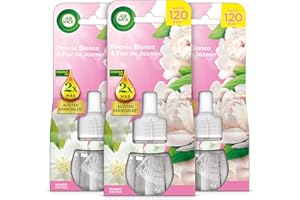 Air Wick Eléctrico - Recambios De Ambientador Automático Eléctrico, Esencia Para Casa Con Aroma A White Bouquet - 3 Unidades