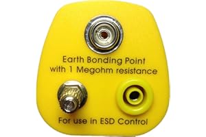 ELCOM (UK) LTD Conductive Floor/Bench Mat - Black - Hard Wearing, ESD. (Earthing Plug & Cord)