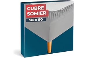 Wrappybag Funda Somier 140 x 190 – Moderniza y Protege el somier – Color Gris - 6 Tamaños Disponibles