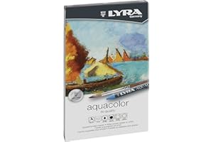 LYRA Aquacolor - Boîte métal 12 crayons pastels aquarellables
